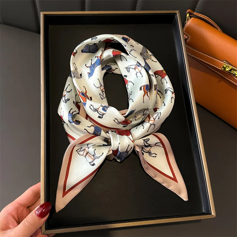 Head Wrap Turban - 2026年ニューホースデザイン女性用スカーフハンドバッグハンドルラップバッグリボンスカーフ女性女の子ヘッドヘアリストリボンスカーフ