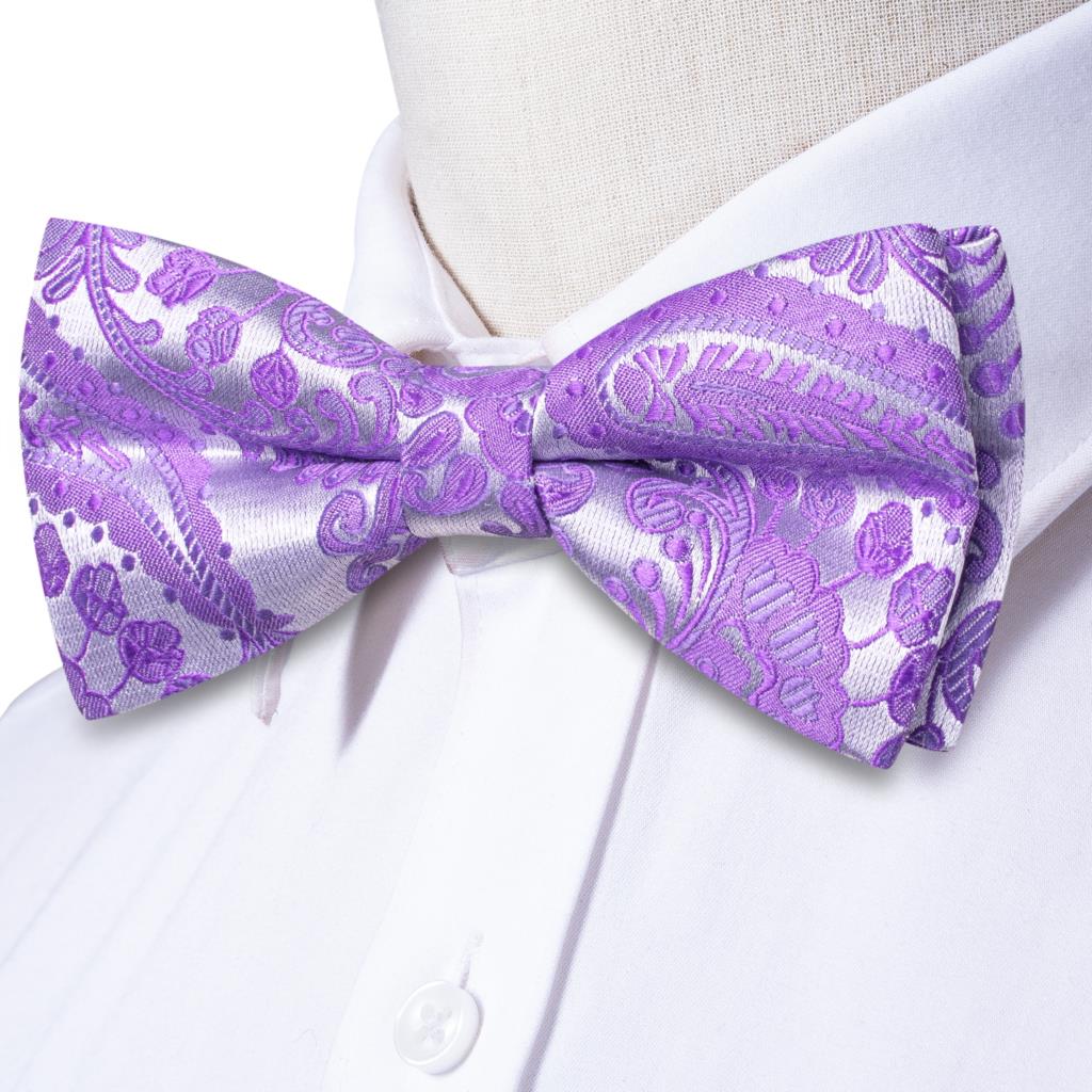 パープル ライラック ラベンダー パンジー バイオレット シ - Bow Tie Pre Tied のレビューと価格