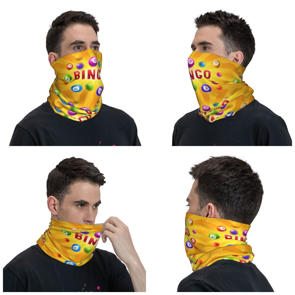 カスタムホットゲームビンゴバンダナネックウォーマー男女兼用ウ - Neck Warmer Tube のレビューと価格