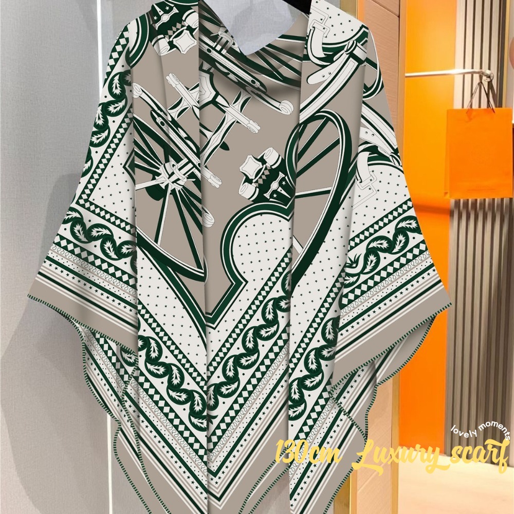 女の子のための豪華な模造シルクスカーフ,暖かいショール,大き - Silk Tie Striped のレビューと価格