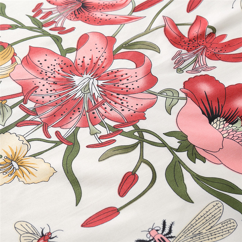 Pobing ツイルシルクスカーフ女性の花プリント正方形のス - Scarf Silk Square のレビューと価格
