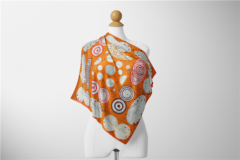 53センチメートル女性のスカーフショール100% ツイルシル - Scarf Silk Square のレビューと価格