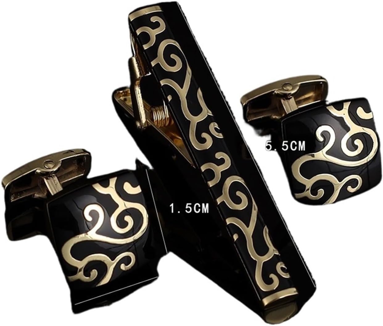 2セット、メンズネクタイクリップカフリンクセット、シャツアク - Tie Bar Set Gift のレビューと価格