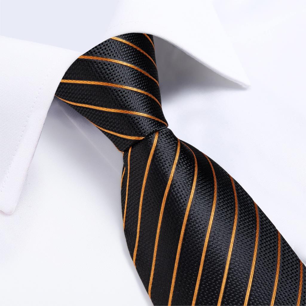 Diangu-男性用のストライプのシルクのウェディングネクタ - Silk Tie Striped のレビューと価格
