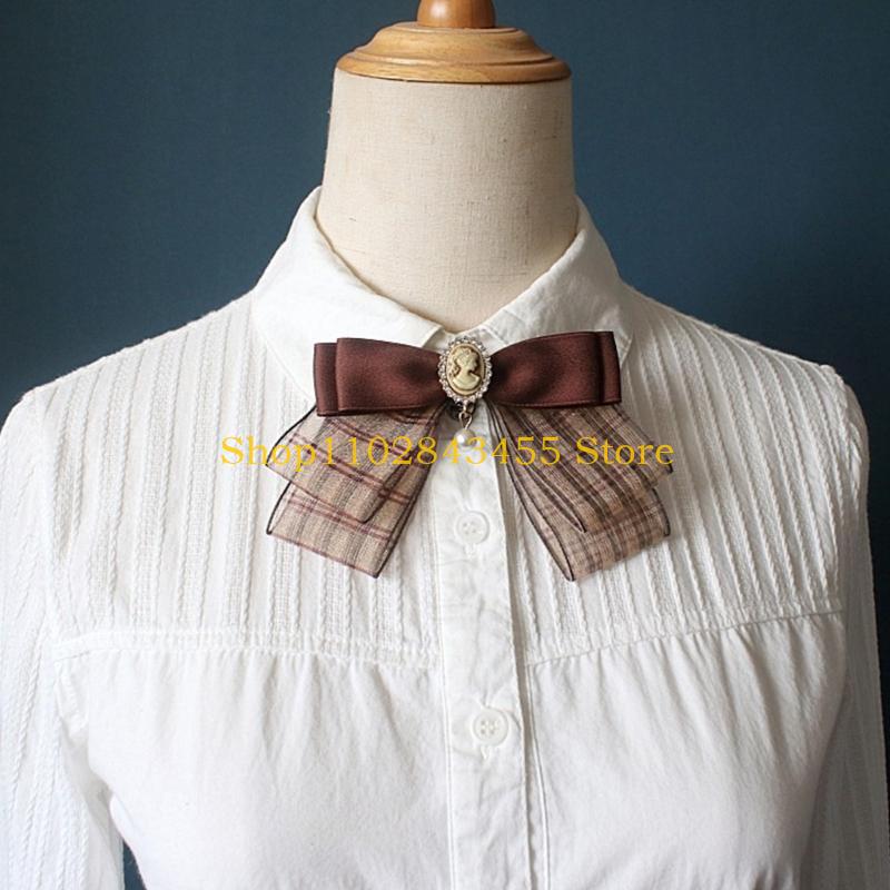 49MC 日本のリボン弓ネクタイブローチピン女性ガールヴィン - Bow Tie Pre Tied のレビューと価格