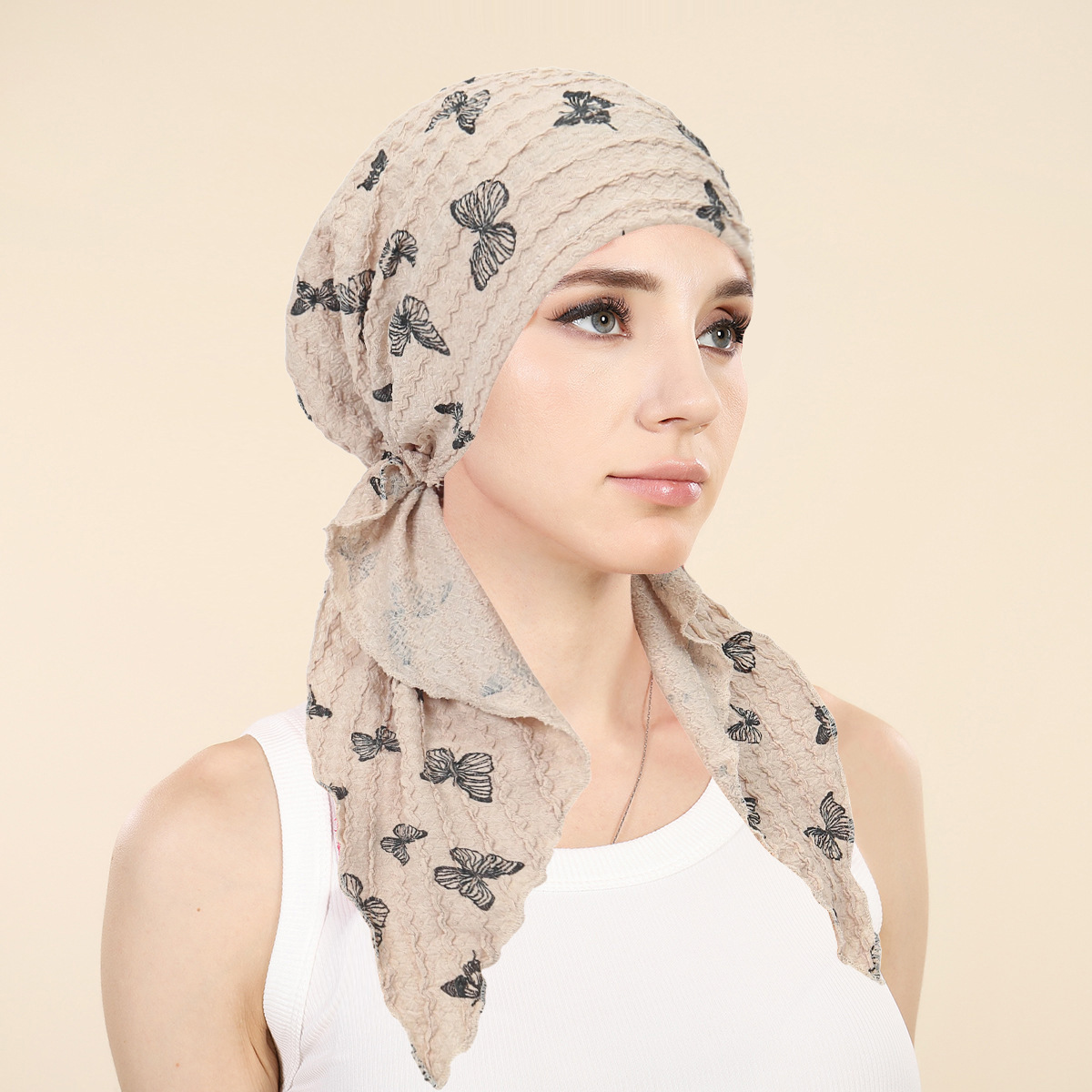 女性用ムスリムヒジャブキャップ、ソフトで伸縮性のあるロングテ - Head Wrap Turban のレビューと価格