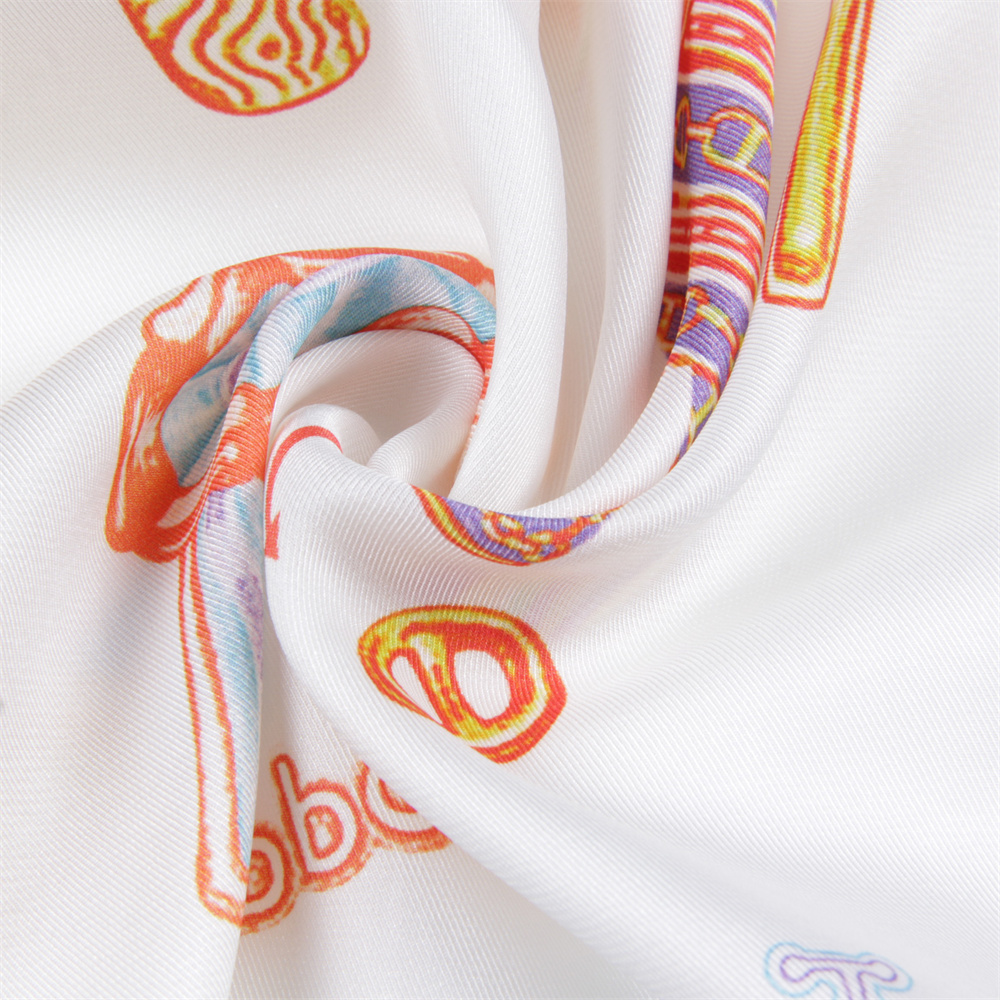 Pobing カールツイルシルクスカーフ女性おかしいアイスク - Scarf Silk Square のレビューと価格