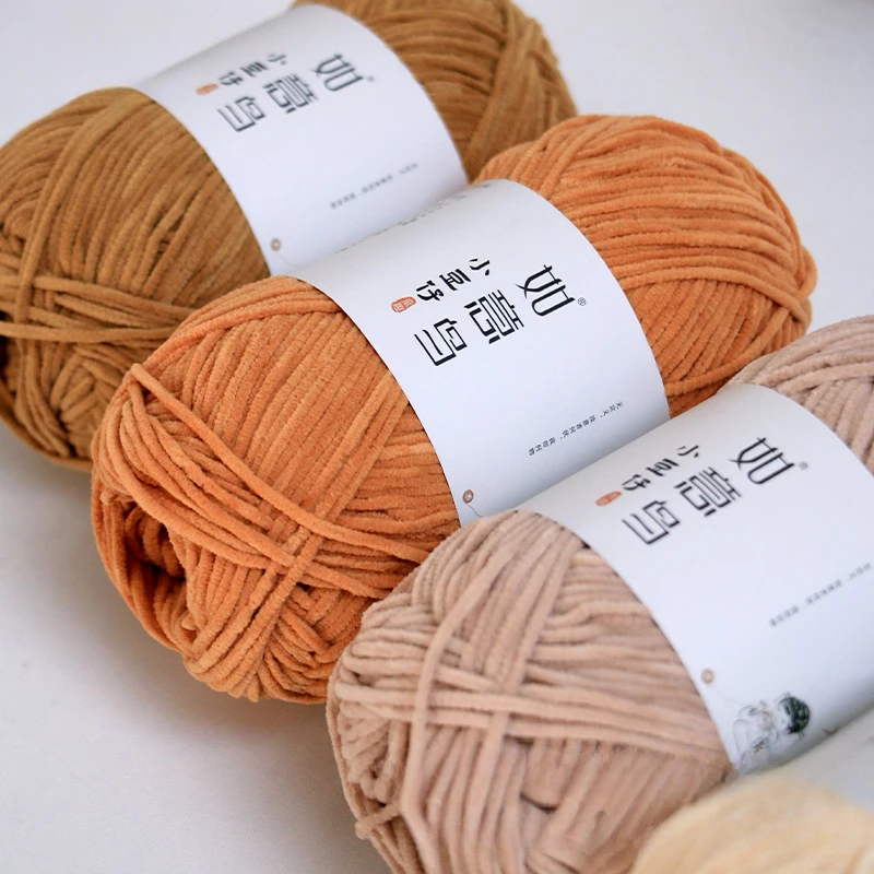 50 グラム/ロール 3 ミリメートル薄いシェニール糸手織り - Woven Scarf Blanket のレビューと価格